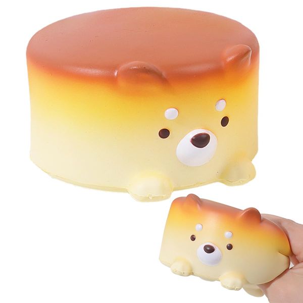 Cheese Puppy Slow Rising Squishy Toys-Dog Cake Squishy Stress Ball Fidget Toy,Stress Relief Toy for Kids,Squeeze Ball,Anxiety Relief Adult Squishy Toy,Puppy Fidget Sensory Toy for Boys and Girls