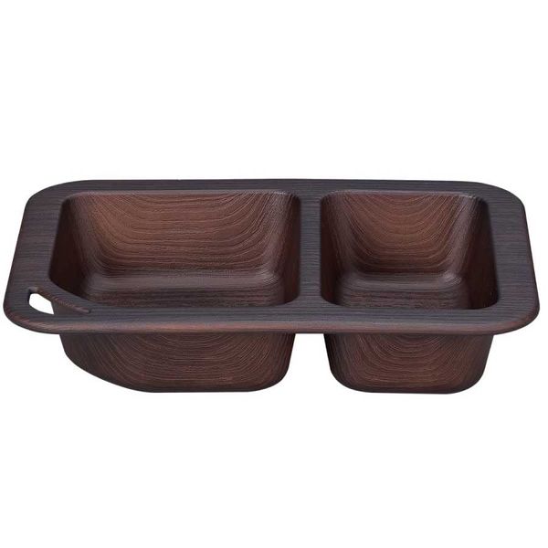 Showa NH home 4979527 Divider Dish, Outdoor Plate, Dark Brown, Clean Coat, Microwave and Dishwasher Safe, Made in Japan, Lightweight, Break-Resistant, Tableware, Outdoor