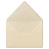 Envelopes in DIN C5 format, various designs, lined/unlined, ribbed/smooth 75 Stück Creme Egoutteur-Rippung