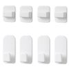 Hooks Remote Control Wall Hanging Hooks, Set of 4, Storage Hooks, Remote Control Bracket, Lightweight, Remote Control Hook, Paste Hook, Wall Hook, Easy to Apply, Multi-functional, Storage Small Items