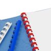 RAYSON Plastic Binding Combs, 40 Sheets, 21 Rings, 8mm, Mixed Colour, A4, Box of 100
