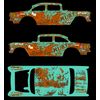 1/64 '55 Chevy "Trust the Rust" Gasser Decal SCR-0445