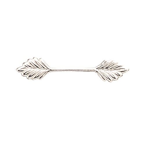 Leaf Plate Fold-Oval Silver Plated Glue-On Bail 29x6x0.7mm Sold per Pack of 30pcs 0493FD