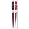 Aizu Lacquerware Black and Red Couple Chopsticks Cherry Blossom