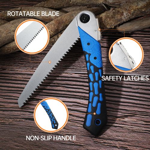 Folding Pruning Hand Saw 9.4 Inch Camping Wood Mini Small Saws Garden Tree Saw Japanese Pull Razor Teeth Saws Durable for Wood Branches Bone Camping with SK-5 Steel Blade