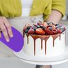 6 Pcs Plastic Clay Scrapers,Plastic Sculpture Scraper - Pottery Clay Scraper - Ceramic Serrated Tools (Purple)