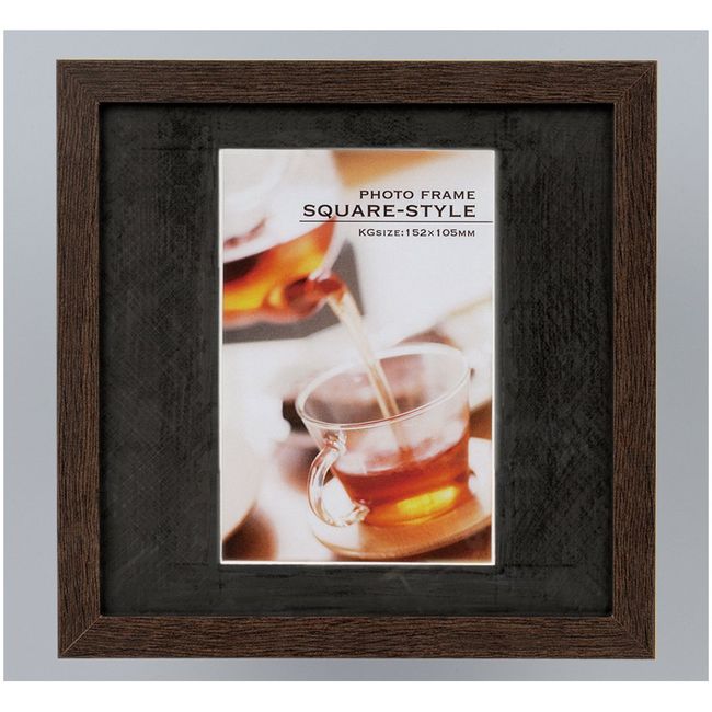 Nakabayashi Wooden Square Photo Frame, browns