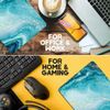 Blue Gold Marble Effect Mouse Mat Pad - Paint Art Artist Gift Computer #13254