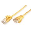 ROLINE UTP DataCenter Patch Cable Cat.6A (Class EA), halogen-free, slim, yellow, 0.5 m