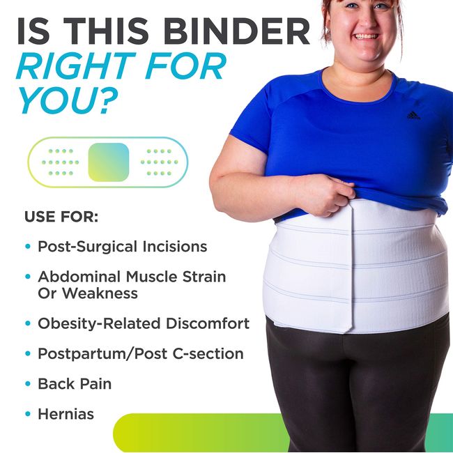 Braceability 2XL Plus Size Bariatric Abdominal Stomach Binder | Obesity Girdle