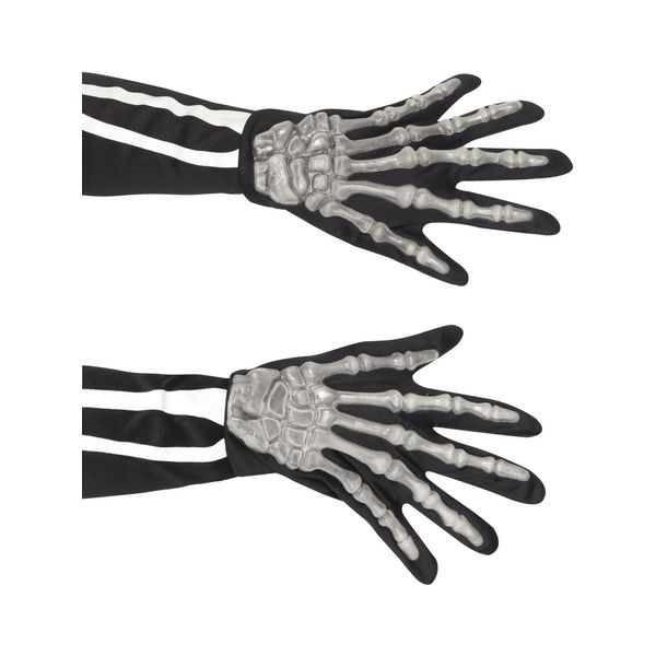 Halloween! Smiffys Handschuhe Skelett, Erwachsene