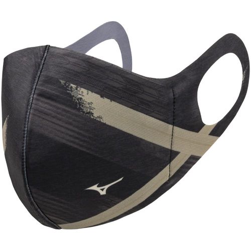 Mizuno Mouse Cover, Sports Mask, Synergy Design, Black (Breath Thermo Material)