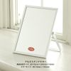 Napure Mirror, Aluminum Frame, Stand Mirror, Medium Size, Tabletop Mirror, Natural Skin Color, Makeup Mirror, Table Mirror, Lightweight, Angle Adjustable, Made in Japan