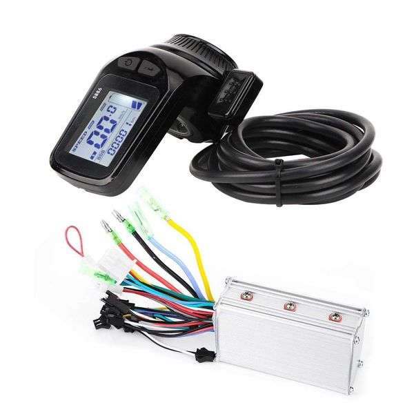 MAGT Brushless-Motor-Controller, 350 W, 36 V, bürstenloser Motorsteuerung, Elektromotor, LCD-Display, wasserdicht, elektrisches Fahrrad-Panel, Set