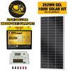 ExpertBattery 250WH 100W 12V Monocrystalline Solar Panel Kit, Off Grid DIY