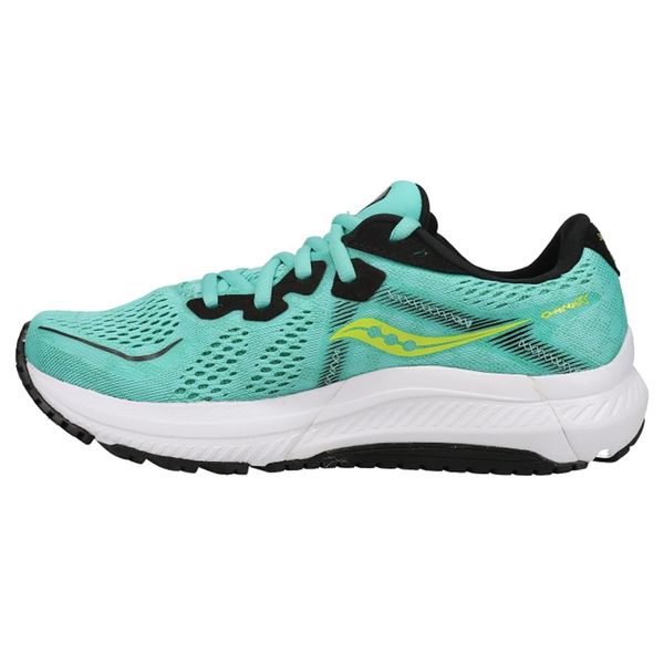 Saucony Women's Omni 20 Running Shoe, Cool Mint/Acid, 7.5