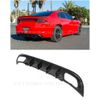 For 15-Up Dodge Charger Base | SRT MATTE BLACK Rear Bumper Quad Exhaust Diffuser