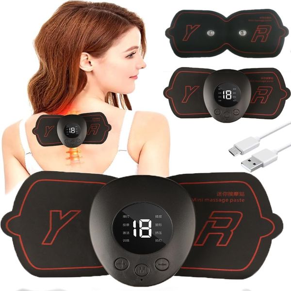 EMS Abdominal Belt, Arm Muscles, Muscle Training, Training Machine, Muscle Stimulation, Whole Body, Abdominal Muscle Machine, Supports Multiple Parts, Unisex, USB Rechargeable, LCD Display, Father's