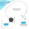 PATIKIL 5 Ft Retractable Remote Control Tether, Round Security Cable Lanyard Lock with Double Sided Adhesive for TV Remote Control Gaming Controller, Black(Square Iron Cap)