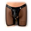 SpecialUnderwear Long Pants Mesh Faux Leather Back Open Size: S, red, s