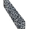 Frederick Thomas light grey leopard print cotton design mens tie