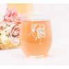 Boxer themed dog stemless wine glass, 17 oz.
