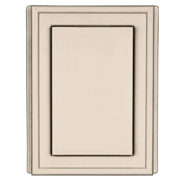 Ring Blink Doorbell 6” Mini Mount Master Maple Beige 176 J-Block Vinyl Siding