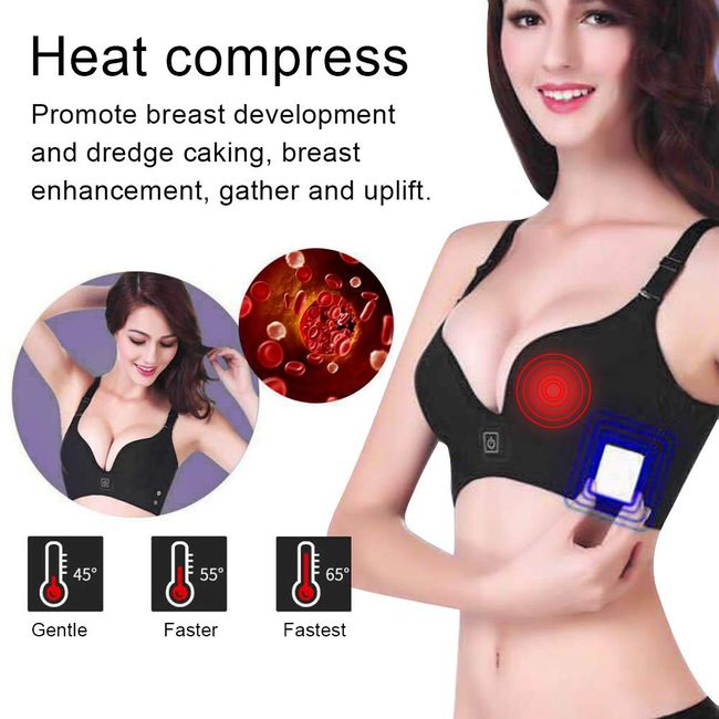 2020 NEW!!! Electric Massage Bra Breast Massager Vibration Chest Sexy Massage  Electric Instrument Electric Massage Underwear