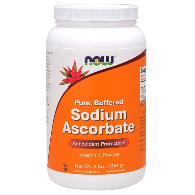 NOW Foods Sodium Ascorbate Powder, 3 lb.