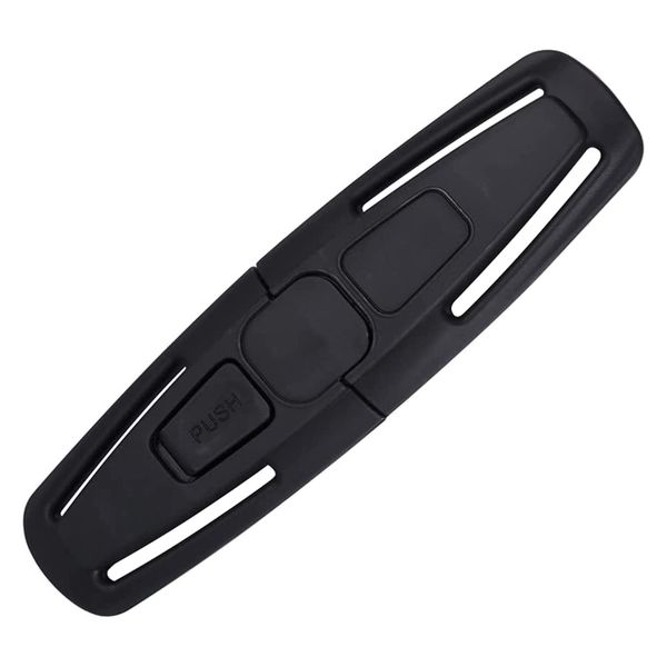 Black Universal Child Seat Chest Harness Clip and Baby Seat Safety Belt Clip Buckle Universal Replacement for Kids Trend Adjustable Guard