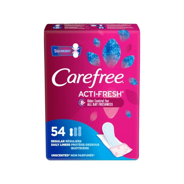 Carefree Body Shape Regular Unscented, 54-count (Pack of 2)