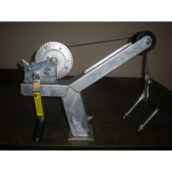 Die-matic Winch Stand W/Dutton Lainson 1400lbs Winch and Strap (4 Inch U-Bolts)