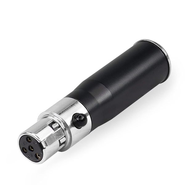 XMSJSIY Mini XLR 3-poliger Stecker auf 4-polige Buchse, Audio-Adapter, Mikrofon Mini XLR 3-polig auf 4-poliger XLR-Stecker für SLR-Kameras, professionelle Kameras, Mikrofon Audio-Ausrüstung