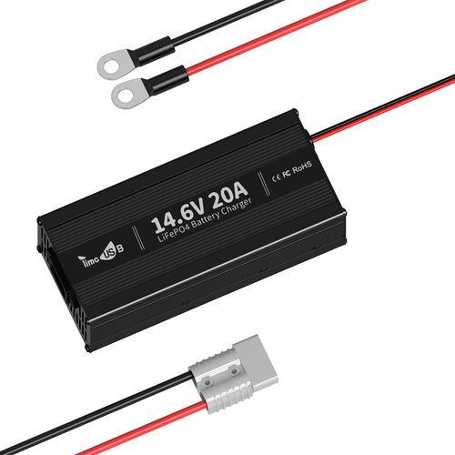 14.6V 20A Fast Charging Charger Smart Protection For 12V LiFePO4 Lithium Battery