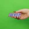 Houston's Screwed Up Candy Bar Patch Chocolate Logo Embroidered Iron On