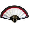 A822 Mai Fan Plush Red Silver Fabric