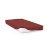 Soleil d'ocre, Fitted Sheet, Cotton, 57 Threads, Brick, 140 x 190 cm