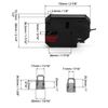 QWORK® DC 12V Electronic Lock for Cabinet Drawer, Electromagnetic Lock Power Control Door Lock with Emergency Release (Without Detecting Switch)