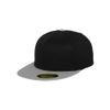 Flexfit Men's Premium 210 Fitted Cap, Black/Silver, S-M UK