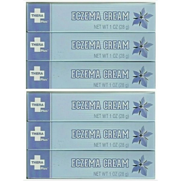 6-PACK Thera Plus - Eczema Cream Rosacea Atopic Dermatitis Severe Dry Itchy Skin