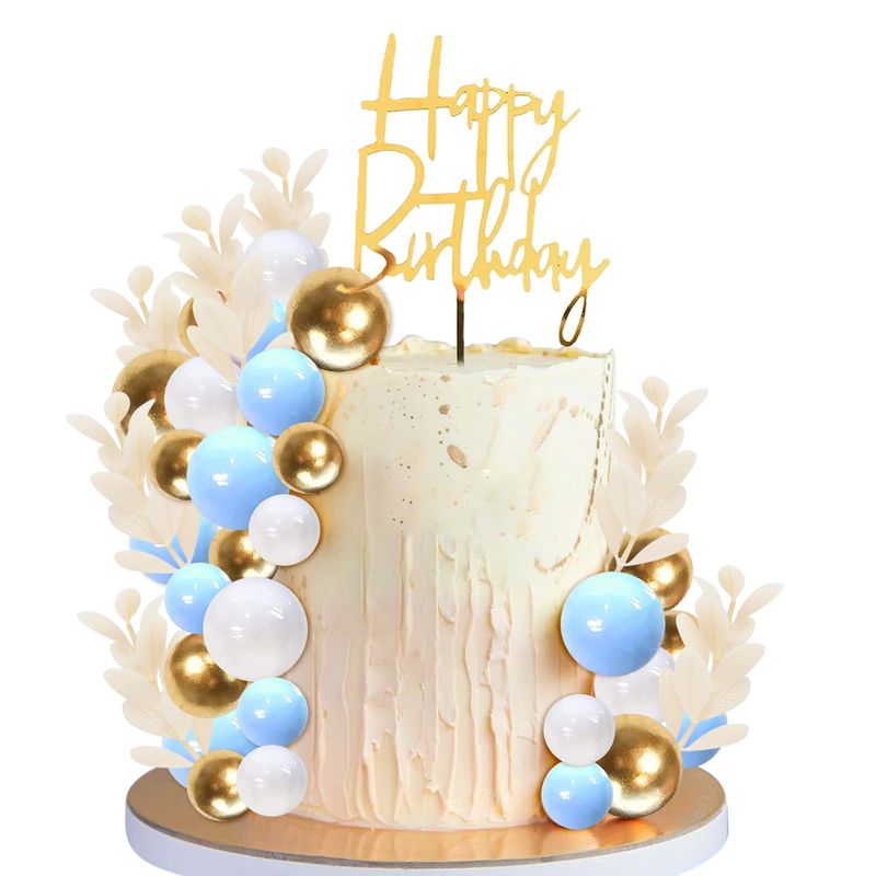 Cake Decoration Balls, 50 Pieces Ball Cake Topper, Cake Decoration Ball ...
