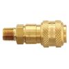 Coupler, Brass, 1/4 MNPT, 1/4 Body