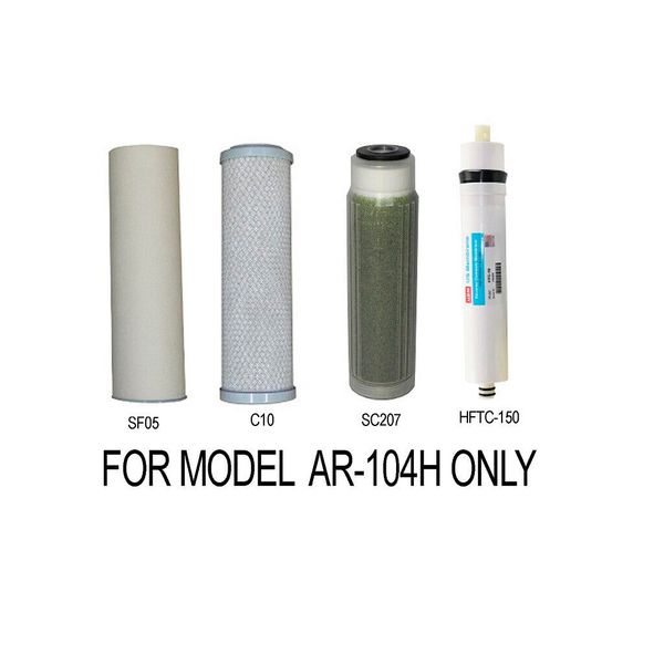 Original Koolermax AR104H Replacement Filter Sediment Carbon DI Resin Membrane