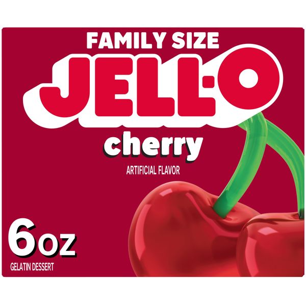 Jell-O Cherry Gelatin Dessert Mix (6 oz Box)