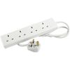 JOJO JJL41W 1M 13A 4 SOCKET EXTENSION LEAD [Pack Size: 2] (Epitome Certified)