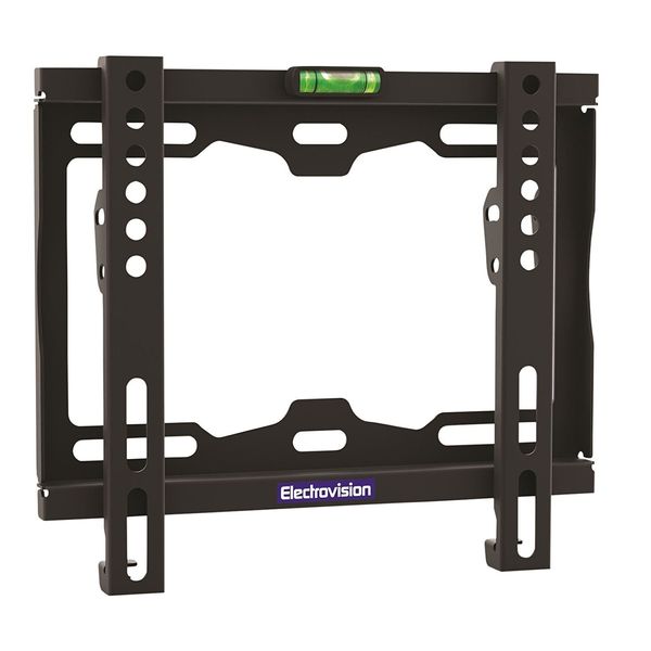 Small Universal Fixed Flatscreen Bracket With Spirit Level Indicator