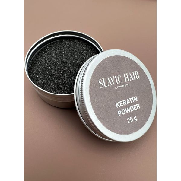 25 grams Italian Keratin Powder for hair extensions (black) Keratin granules for hair extensions, Keratin glue for hair extensions, Keratin glue in metal jar