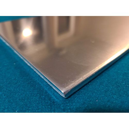 .125 1/8" AL Aluminum 12" x 24" Sheet Plate 5052 Vinyl PVC Coating one side