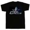 [Spangle] Sequin Motif (Silver & Blue: CHEER) Cheer, Iron On, L Size