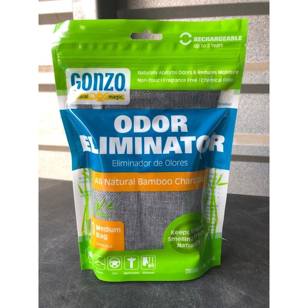 Gonzo Bamboo Charcoal Air Purifying Bags Odor Eliminator, Medium (1-ct)